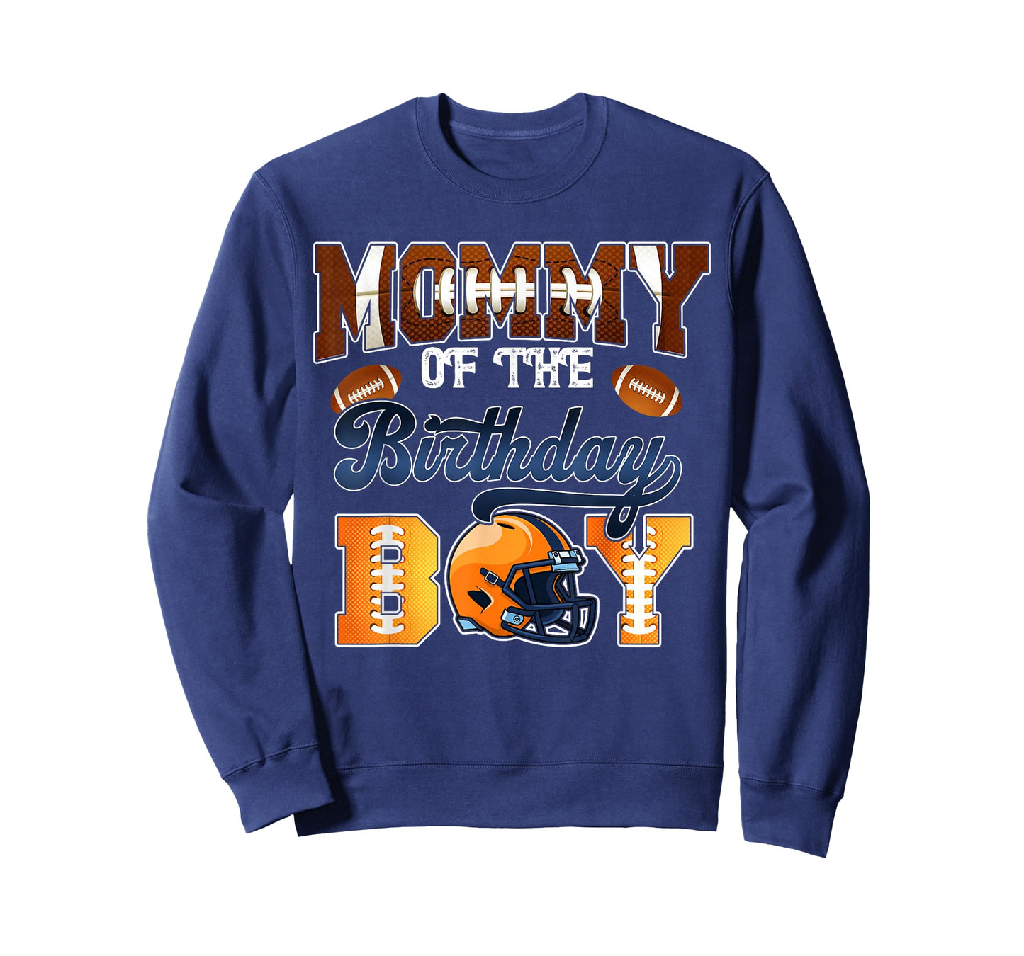 Mommy of The Birthday Boy Football Party Family Matching T-Shirt