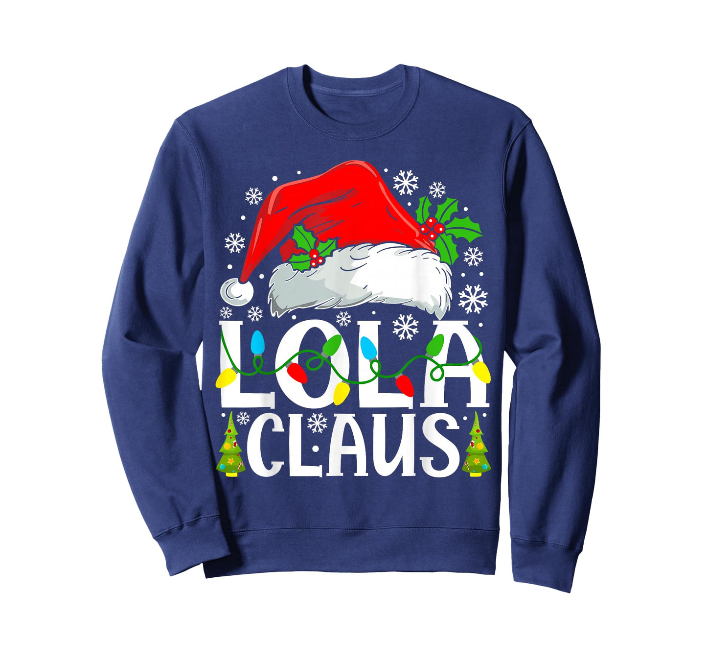 Lola Claus Funny Christmas Family Matching T-Shirt
