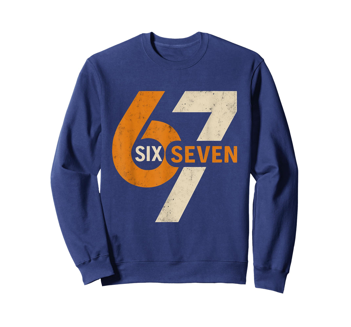 Vintage 67 Six Seven 6 7 Number Retro 67 Meme T-Shirt