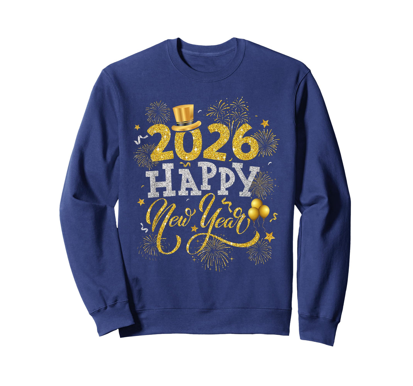 Happy New Year Party 2026 Fireworks Family Matching Costume T-Shirt
