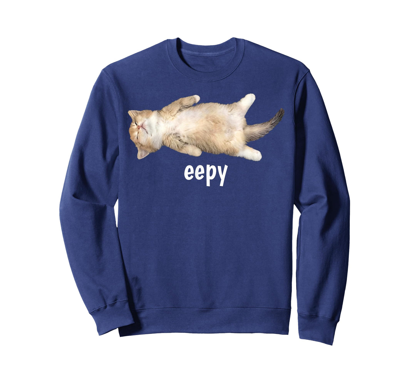 Eepy Cat Meme Funny Sleepy Cat Viral Gen Z Sarcastic Humor T-Shirt