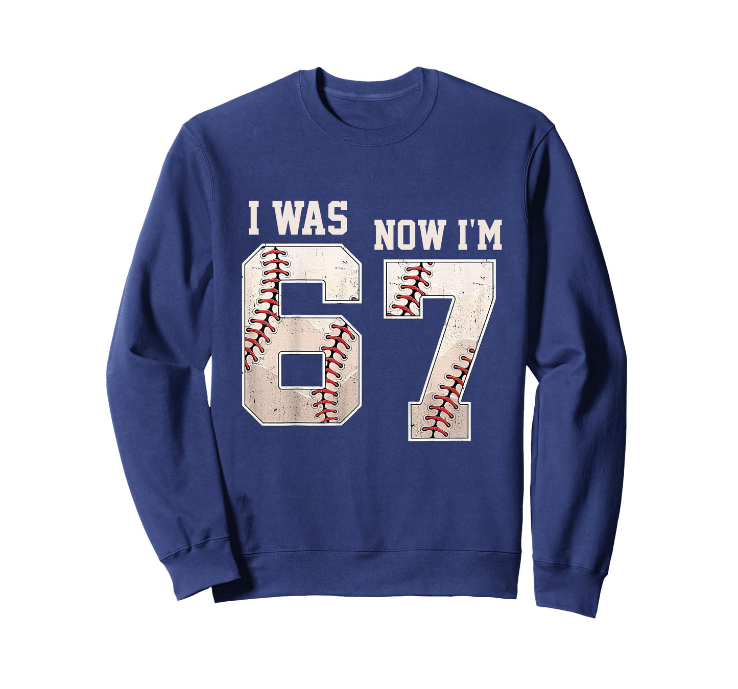 I was 6 Now I'm 7 Year Old Birthday 67 Meme Baseball Bday T-Shirt