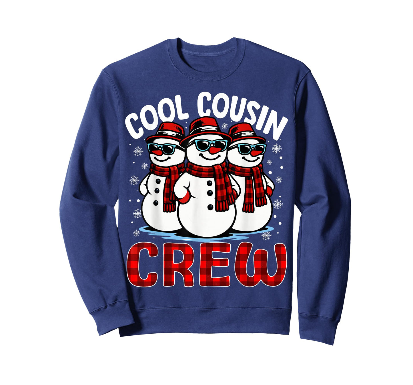 Cousin Crew Snowman Christmas Matching Family Pajama Kids T-Shirt