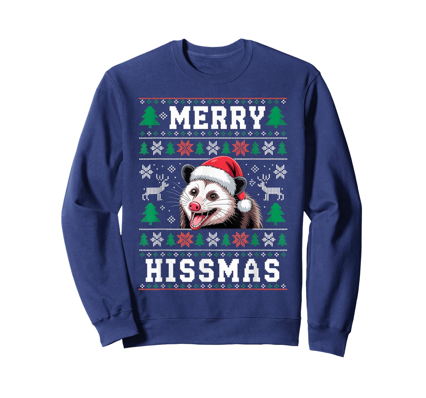 Merry Hissmas Possum Lovers Opossum Christmas Funny Xmas T-Shirt