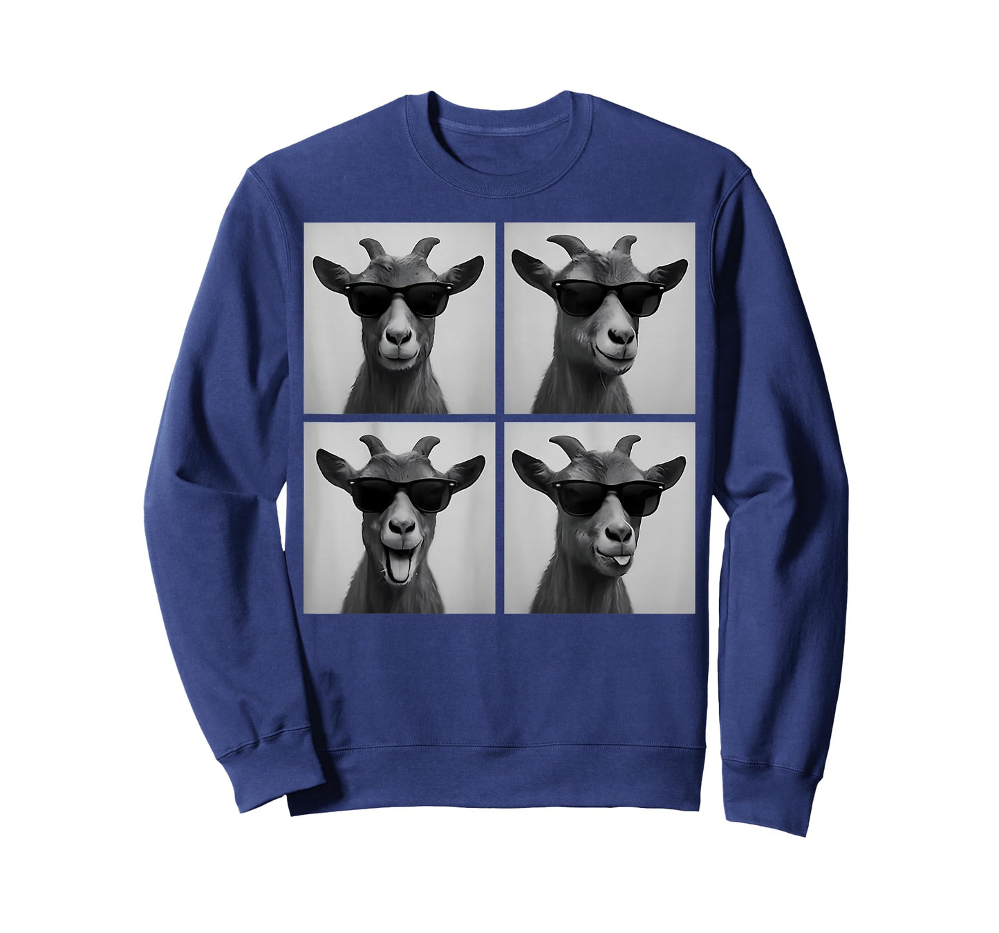 Funny Goat Face Photobooth Cool Goat Selfie with Sunglasses T-Shirt