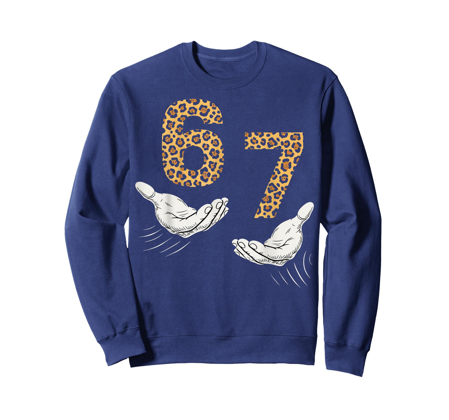 6-7 Meme Leopard Cheetah Cool Six-Seven Funny T-Shirt
