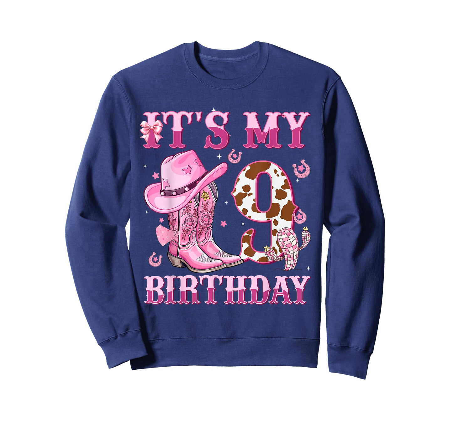 It's My 9th Birthday Girl Western Rodeo Cowgirl 9 Year Old T-Shirt