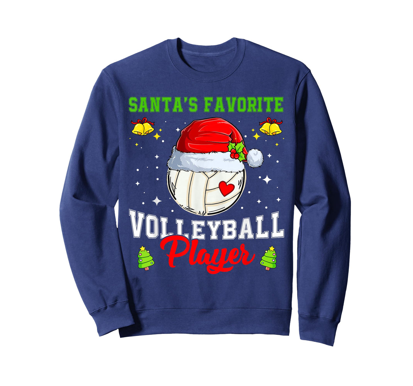 Santa's Favorite Volleyball Player Christmas Pajamas Men T-Shirt