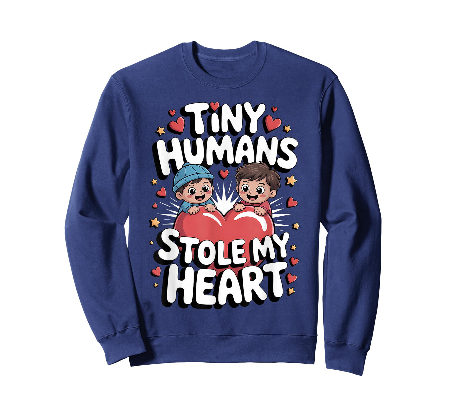Tiny Humans Stole My Heart Cute Love T-Shirt
