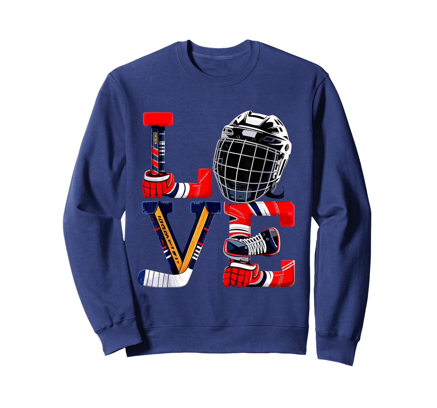 Valentines Day Love Ice Hockey Items Men Boys Kids Teens T-Shirt