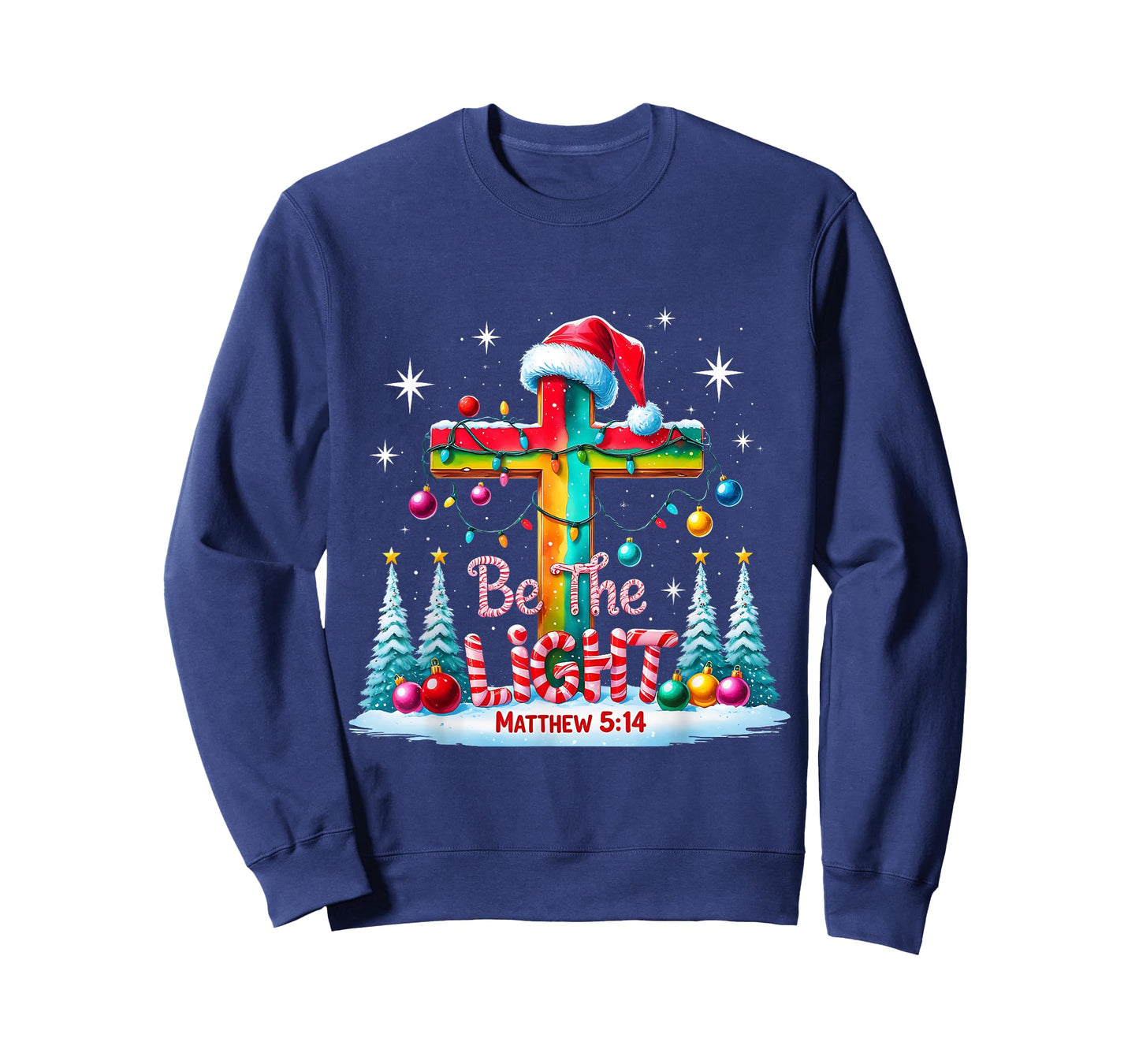 Be The Light Matthew 5:14 Christian Christmas T-Shirt