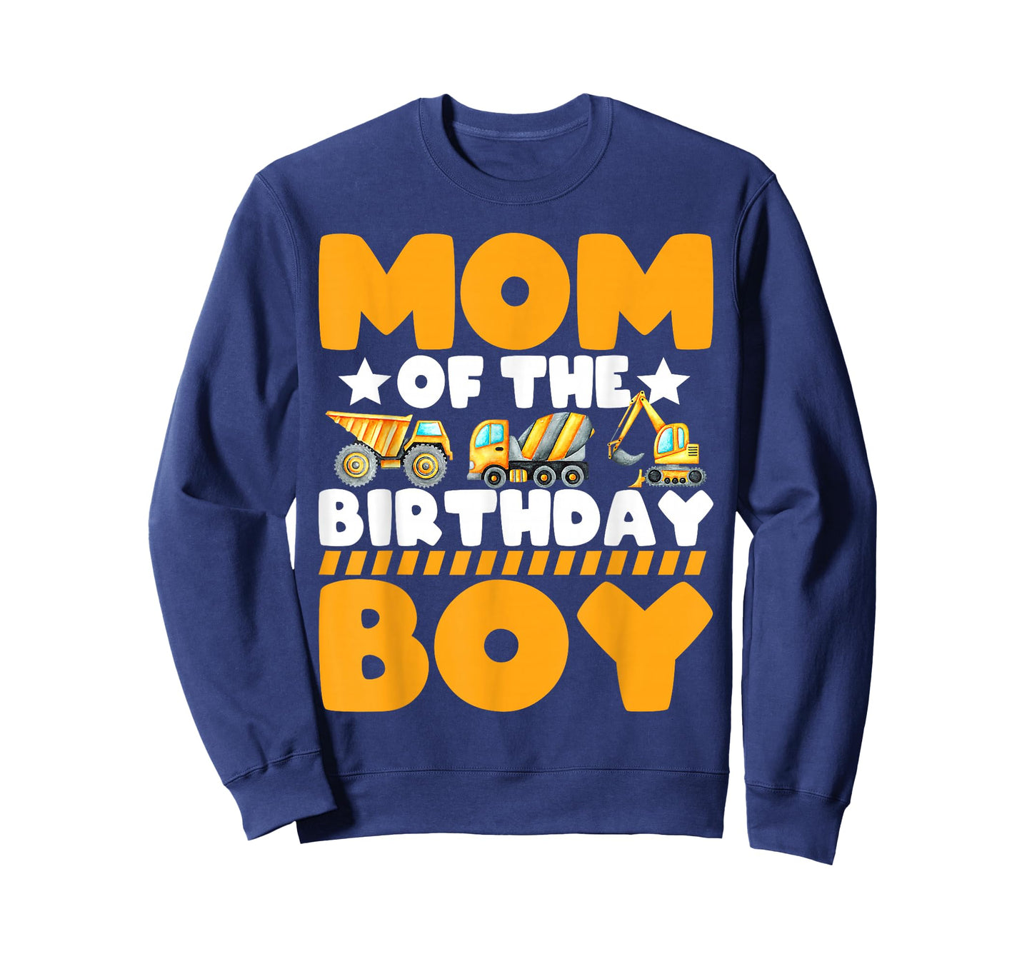 Mom Dad Birthday Crew Construction Excavator Kids Family T-Shirt