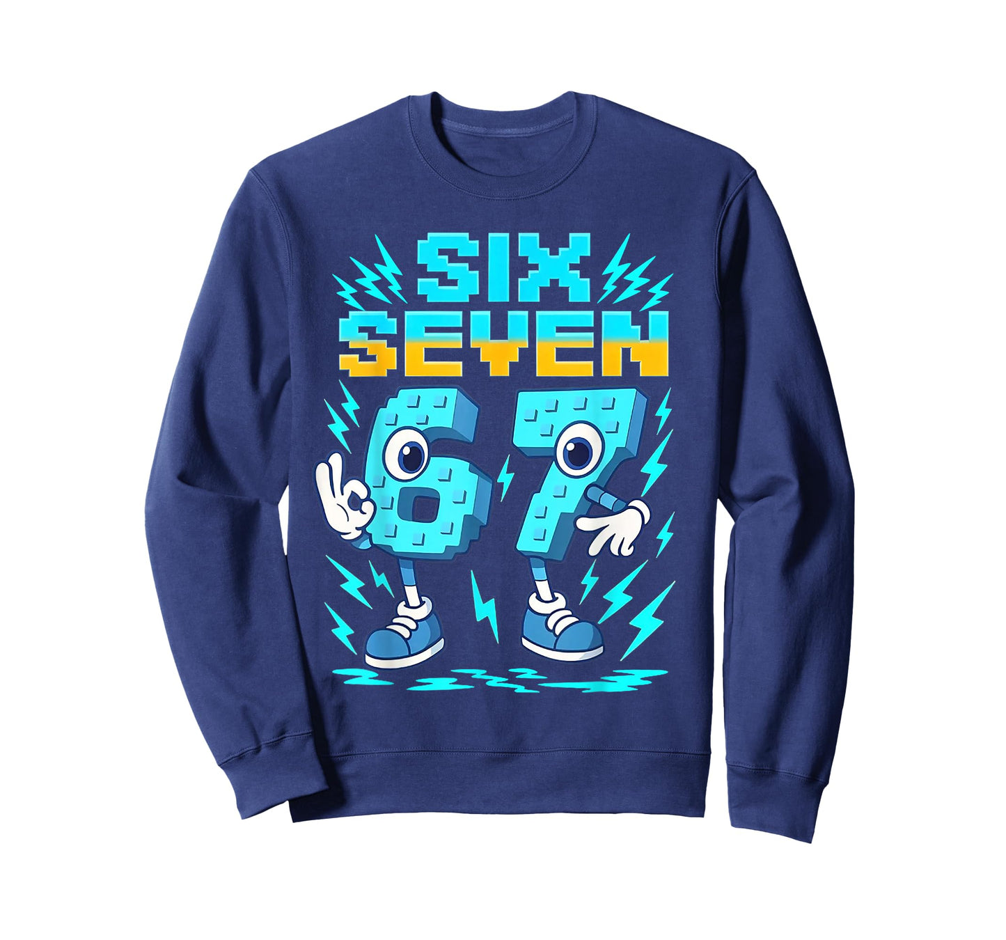 Funny Meme 67 Italian Brainrot Six Seven Gaming Kids Boys T-Shirt