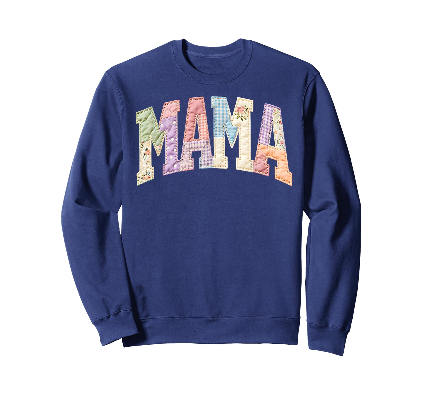 Patchwork Mama Mommy Funny Happy Mother's Day Mom Life Retro T-Shirt