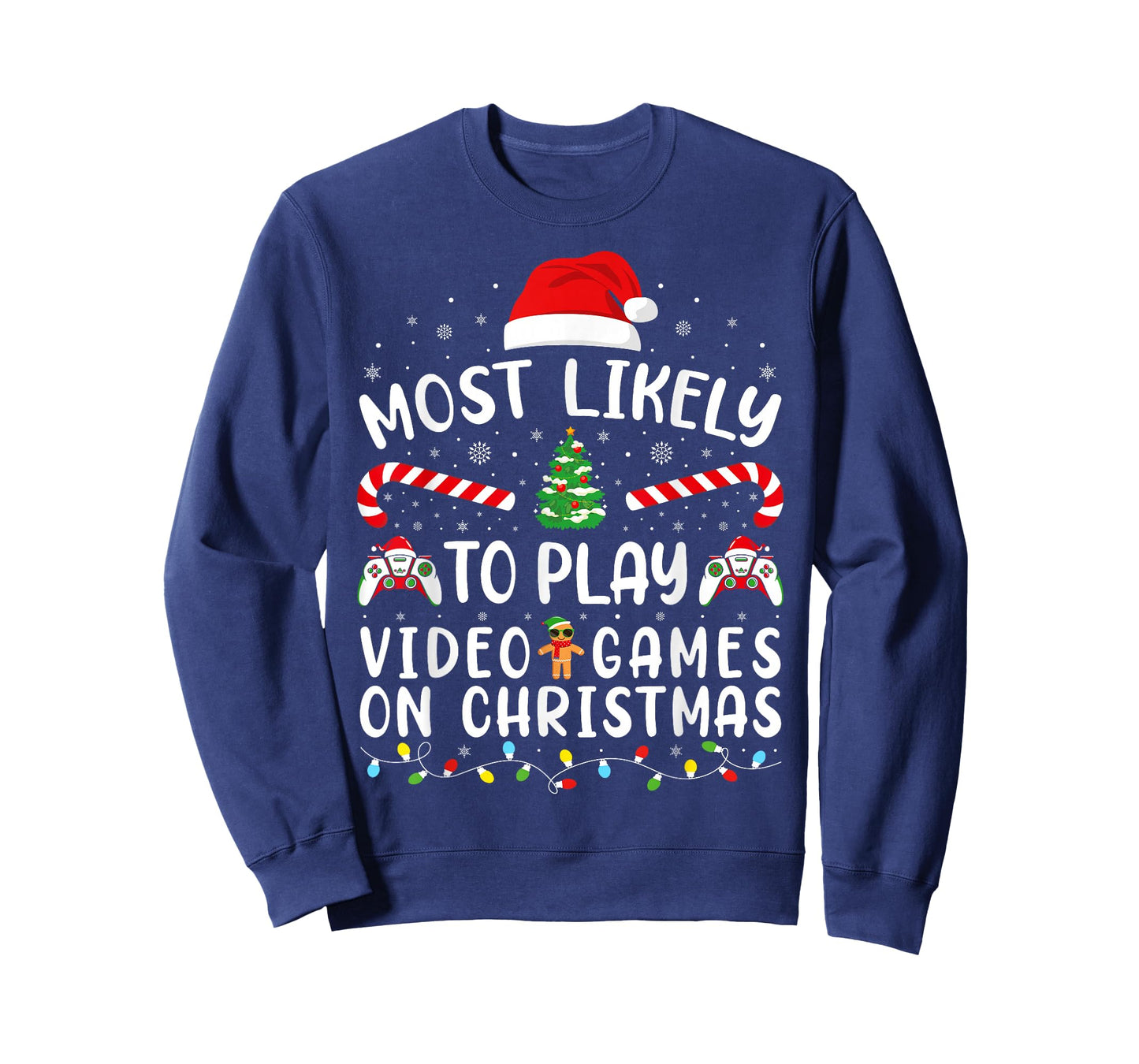 Most Likely to Play Video Games Xmas Family Matching Tree T-Shirt