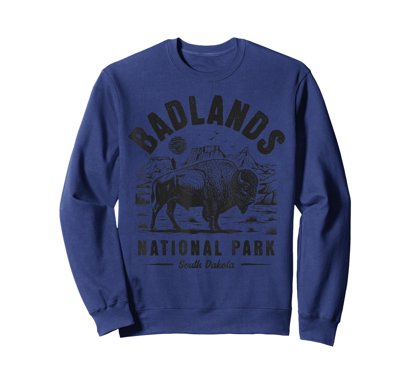 Badlands National Park South Dakota Vintage Retro Outdoor US T-Shirt