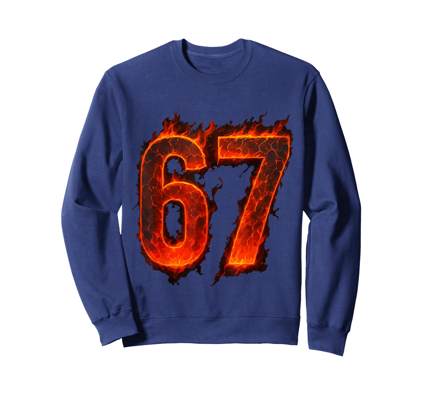 67 Flame Number Six Seven Meme 67 Kid T-Shirt