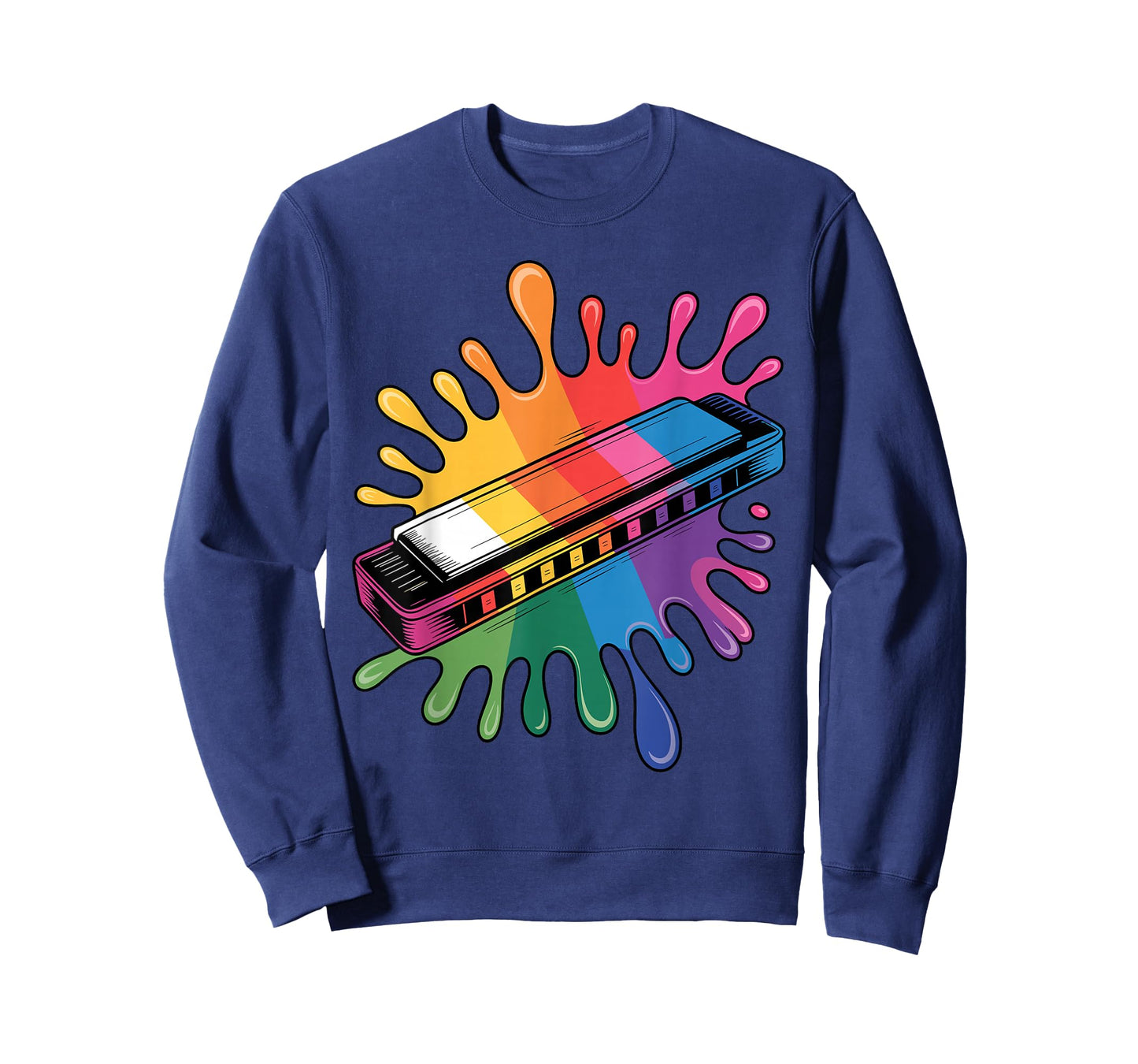 Funny Harmonica Art for Men Women Music Player Harmonicist T-Shirt