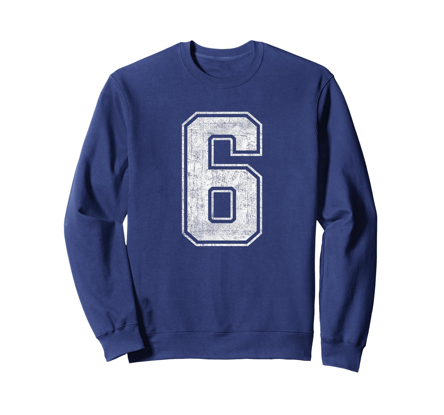 Funny 6 Number Six Graphic Group Halloween Birthday Retro T-Shirt