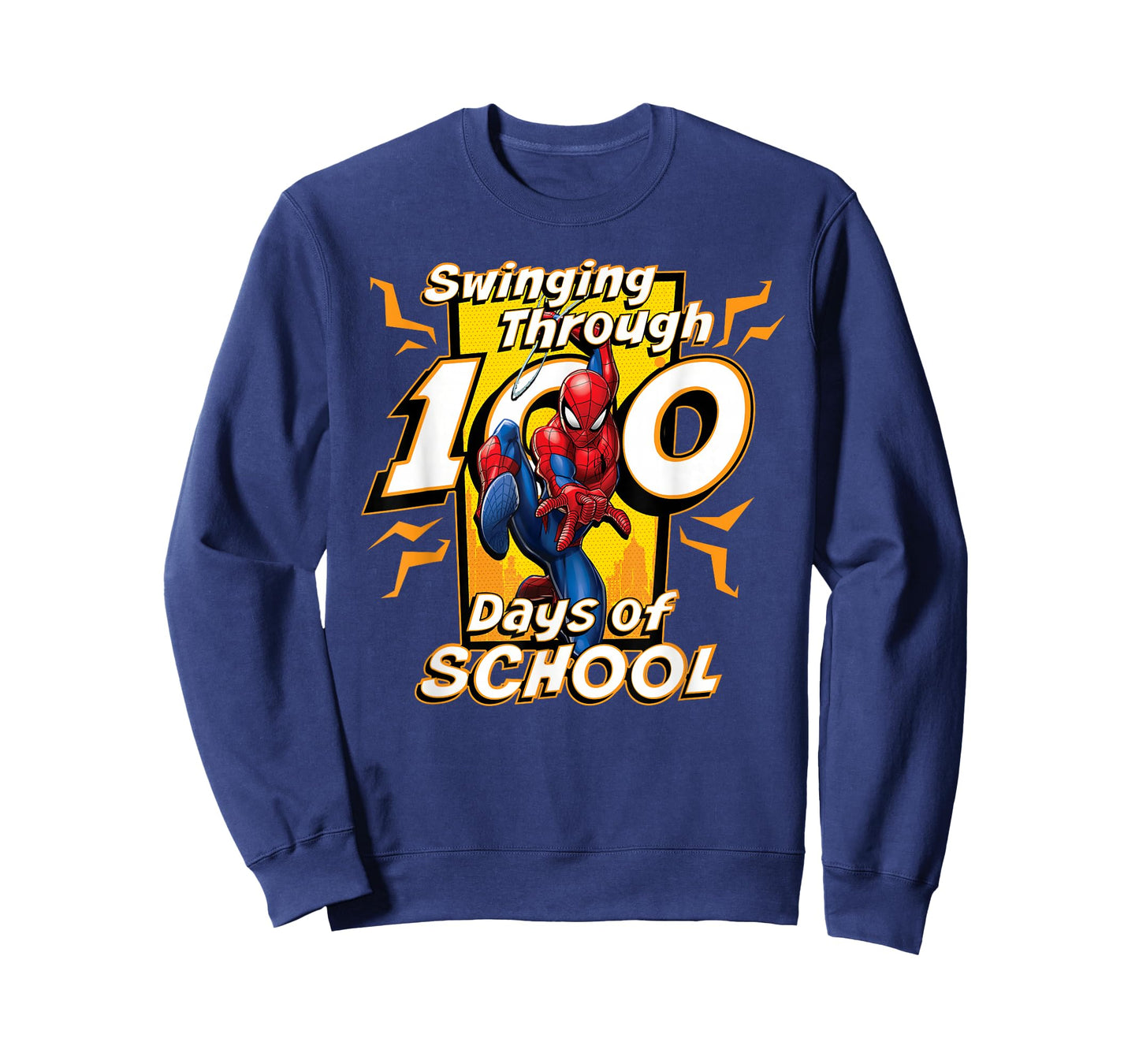 Marvel Super Heroes Spider-Man 100 Days of School 100th Day T-Shirt