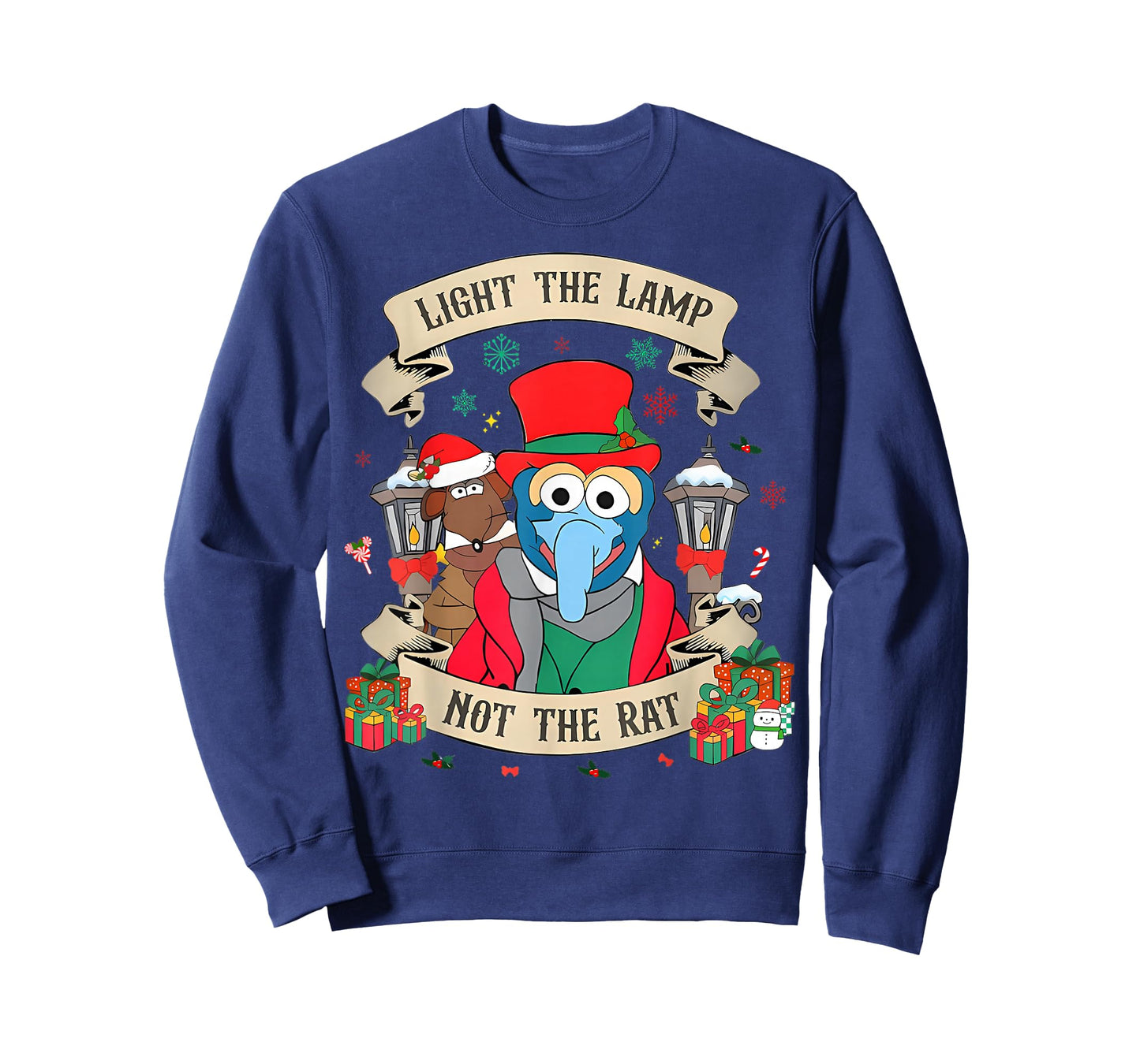 Light The Lamp Not The Rat Funny Christmas Matching Family T-Shirt