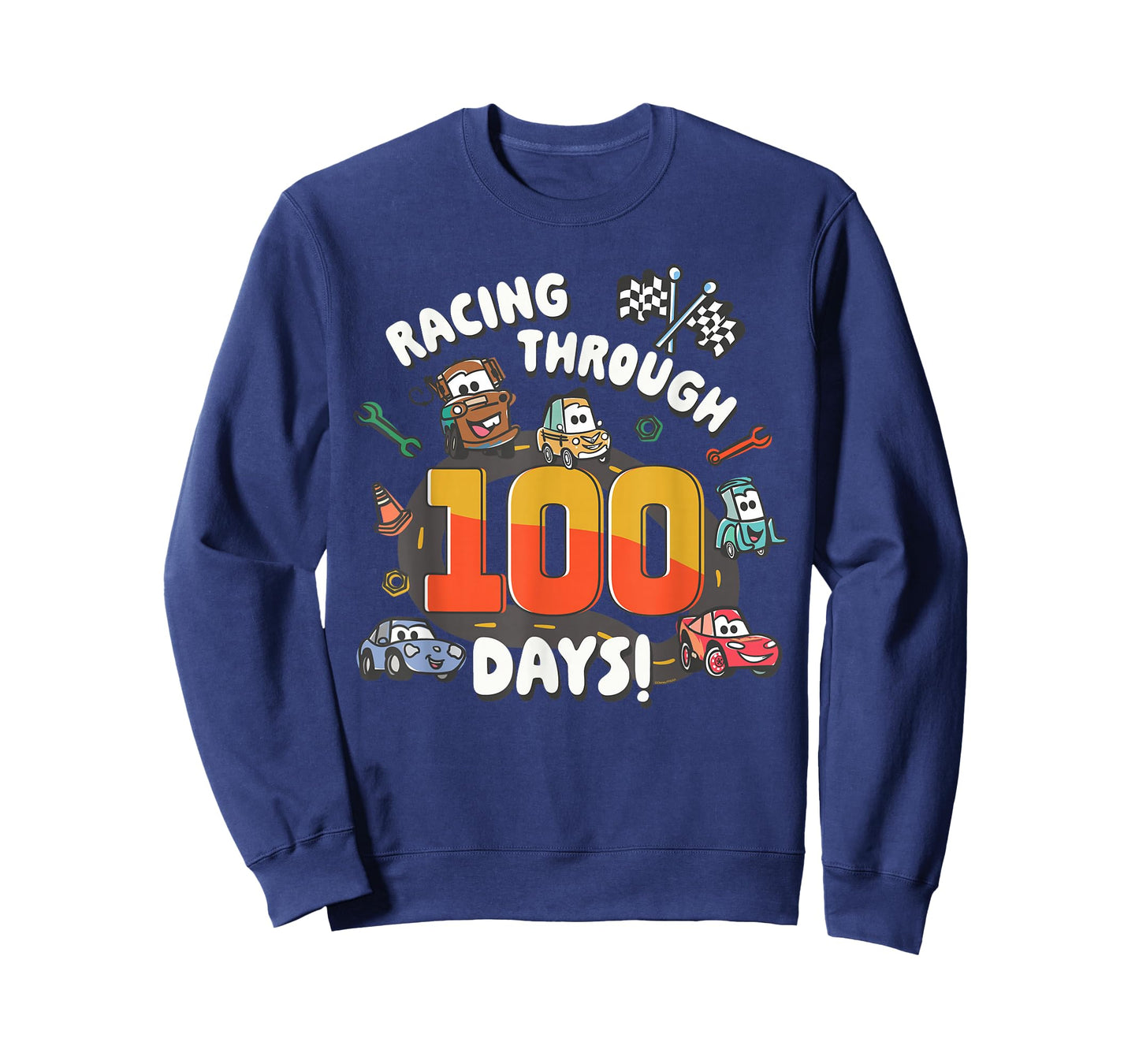 Disney & Pixar's Cars Racing Through 100 Days of School T-Shirt