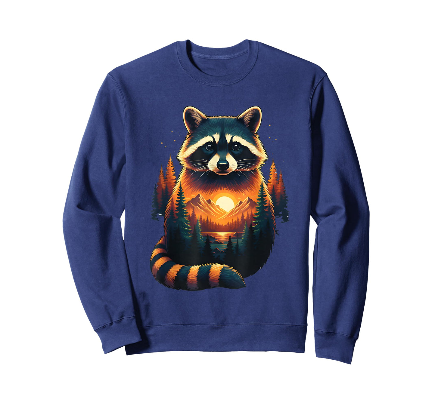 Raccoon Forest Nature Lover Mountains Hiking Camping T-Shirt