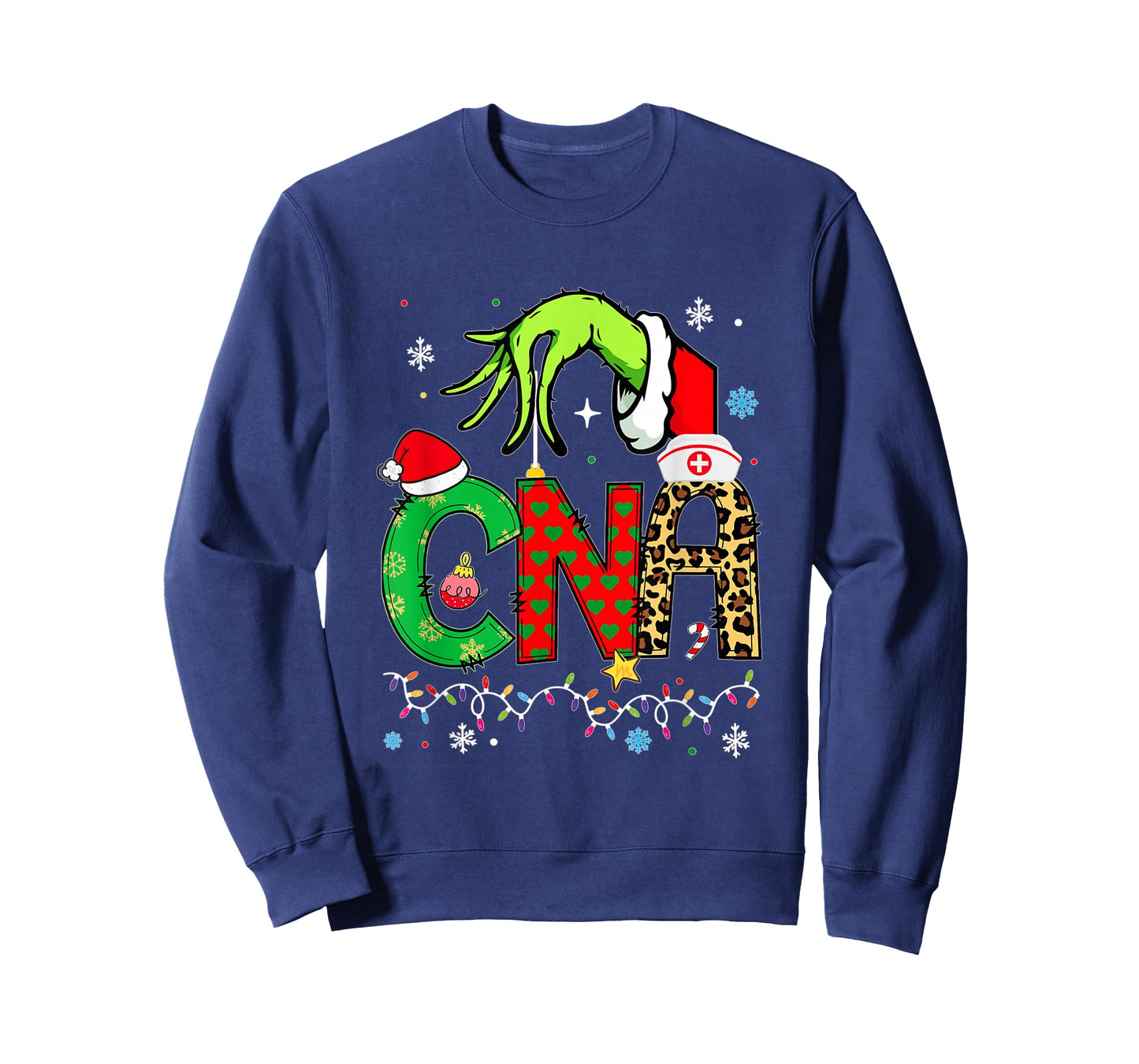 Funny CNA Christmas Shirt CNA Xmas for Women T-Shirt