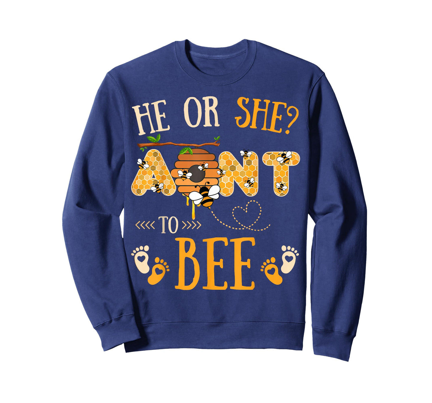 He or She Aunt to Bee Gender Reveal Pregnancy Announcement T-Shirt