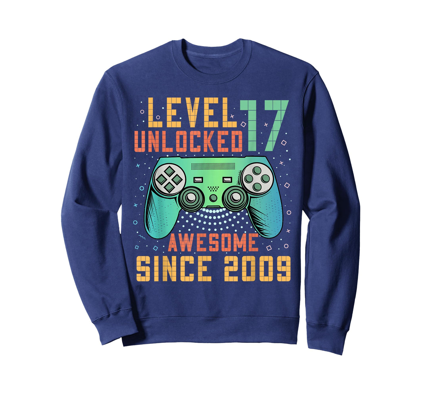 Level 17 Unlocked Awesome Since 2009 17th Birthday Boy T-Shirt