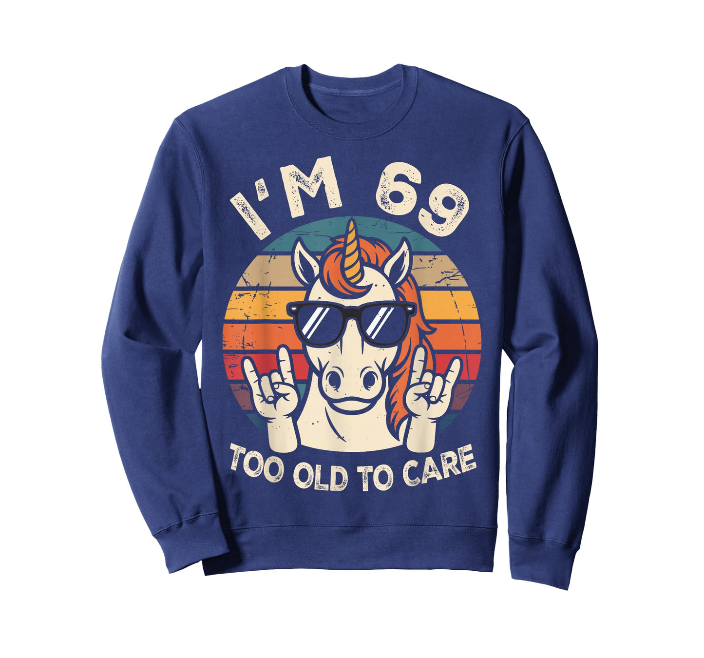69 Birthday 69 Years Old 69th Men Women Funny Unicorn T-Shirt