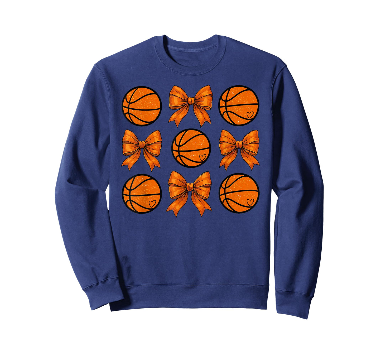 Basketball Bow Game Basketball Coquette Bow Women Girls T-Shirt