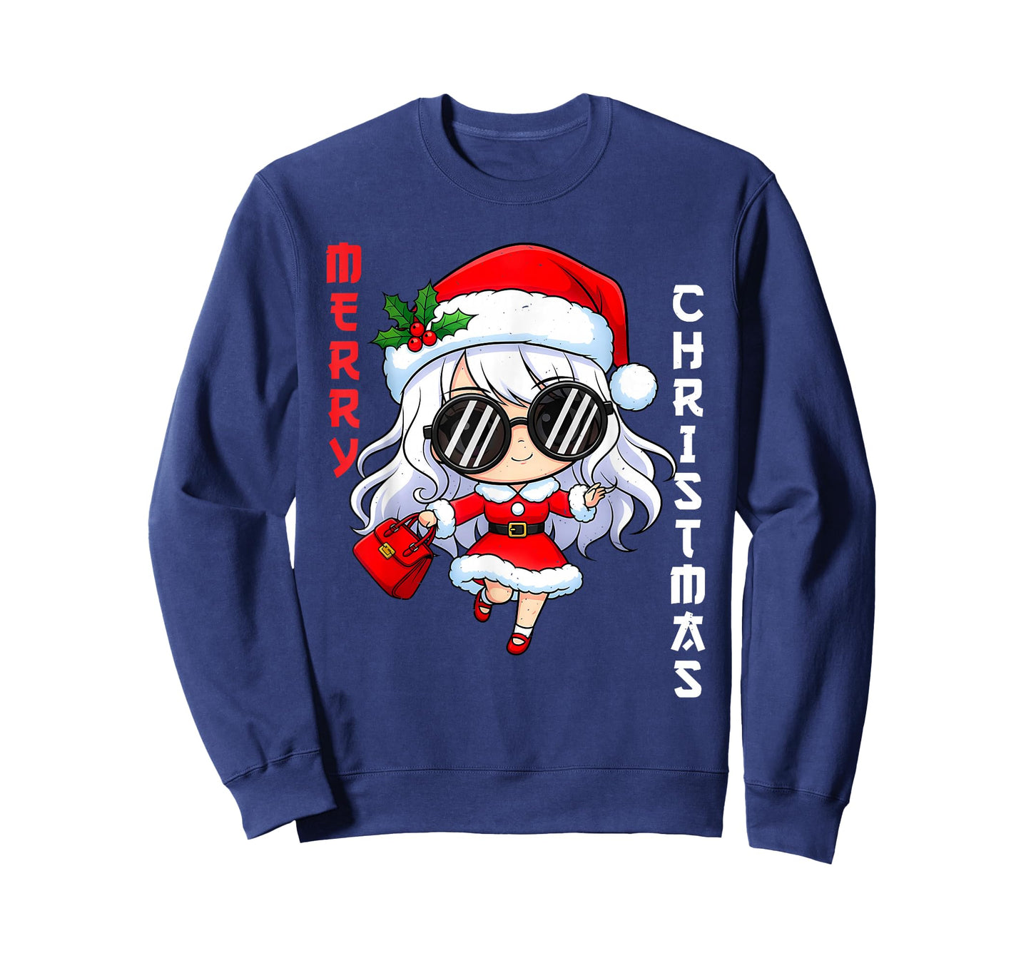 Cute Anime Christmas Pajama Outfit Funny Holiday for Girls T-Shirt