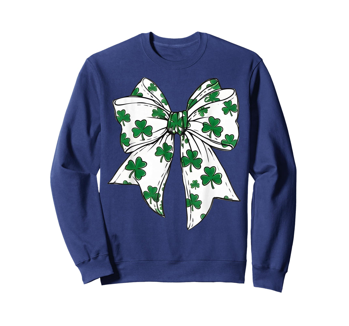 St Patrick Day Shamrock Coquette Bow Women Girls Boys T-Shirt