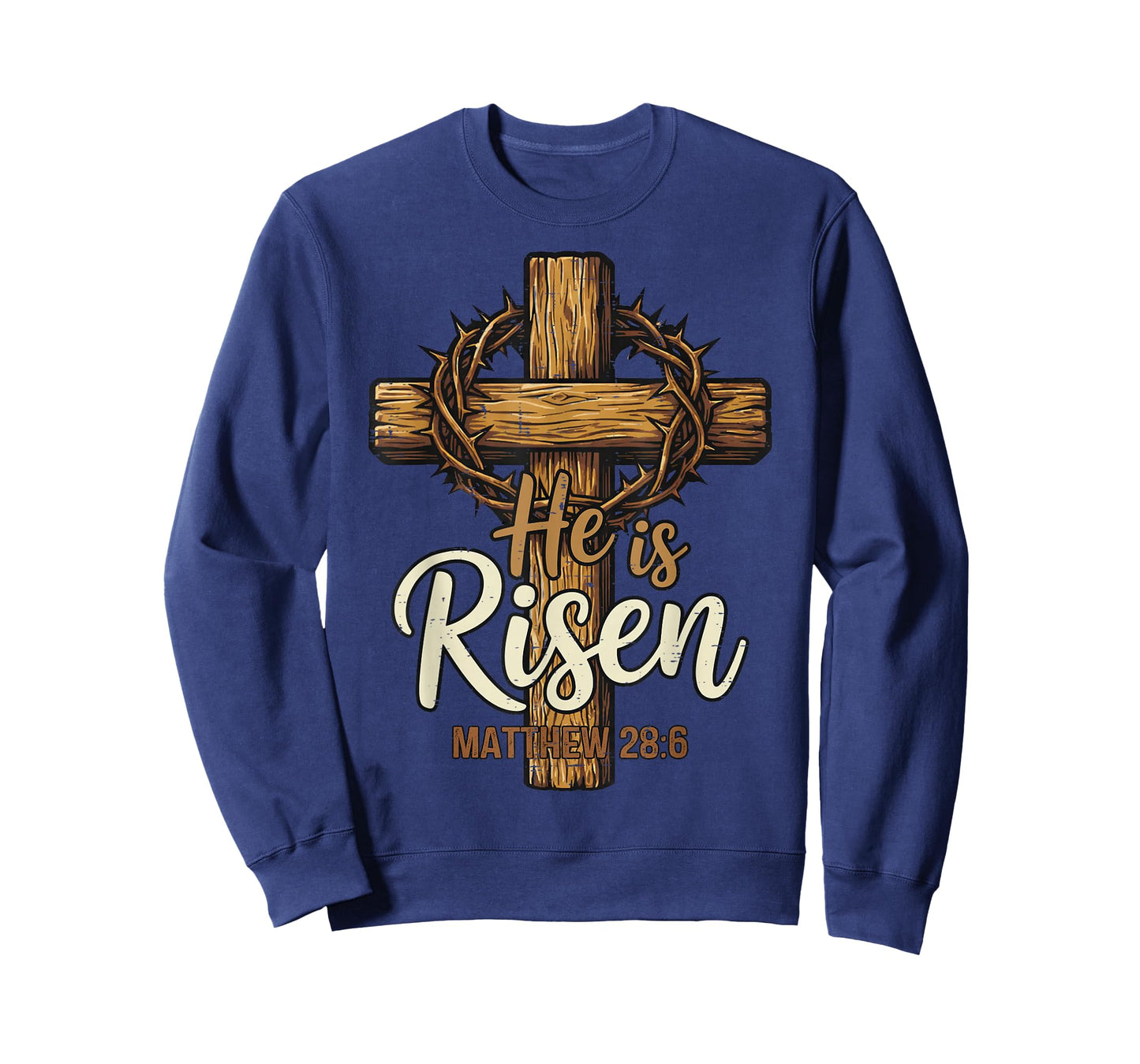 Easter Cross He is Risen Jesus Christian Men Women Kid Youth T-Shirt