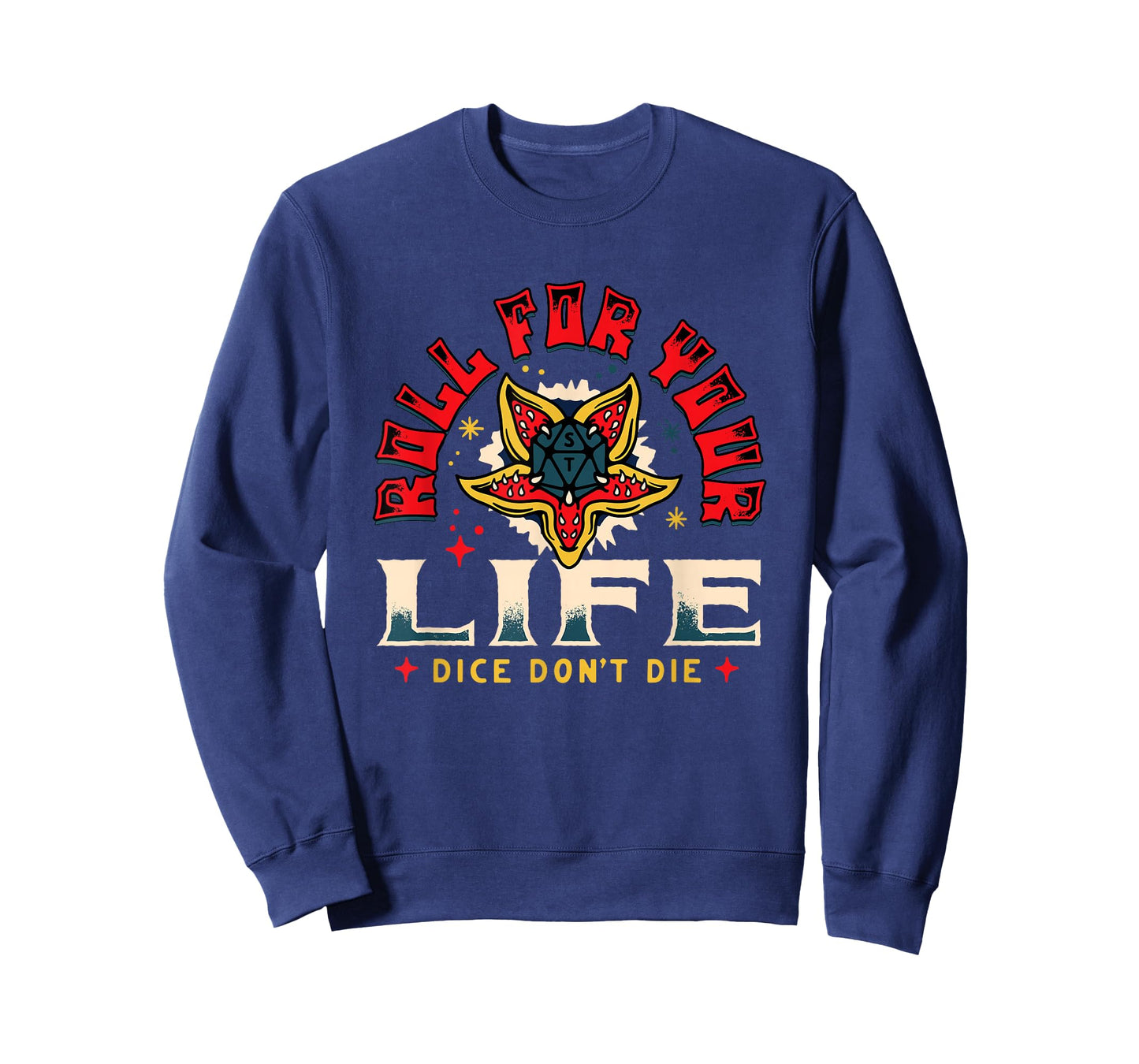 Stranger Things Roll for Your Life Demogorgon Dice Art T-Shirt