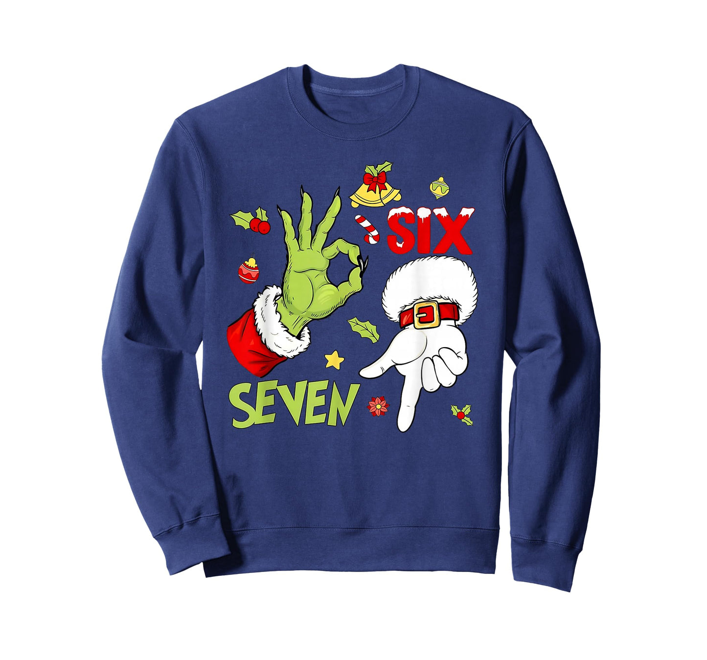 Funny Christmas Hand 6-7 Six Seven Shirt – Holiday Humor Tee T-Shirt