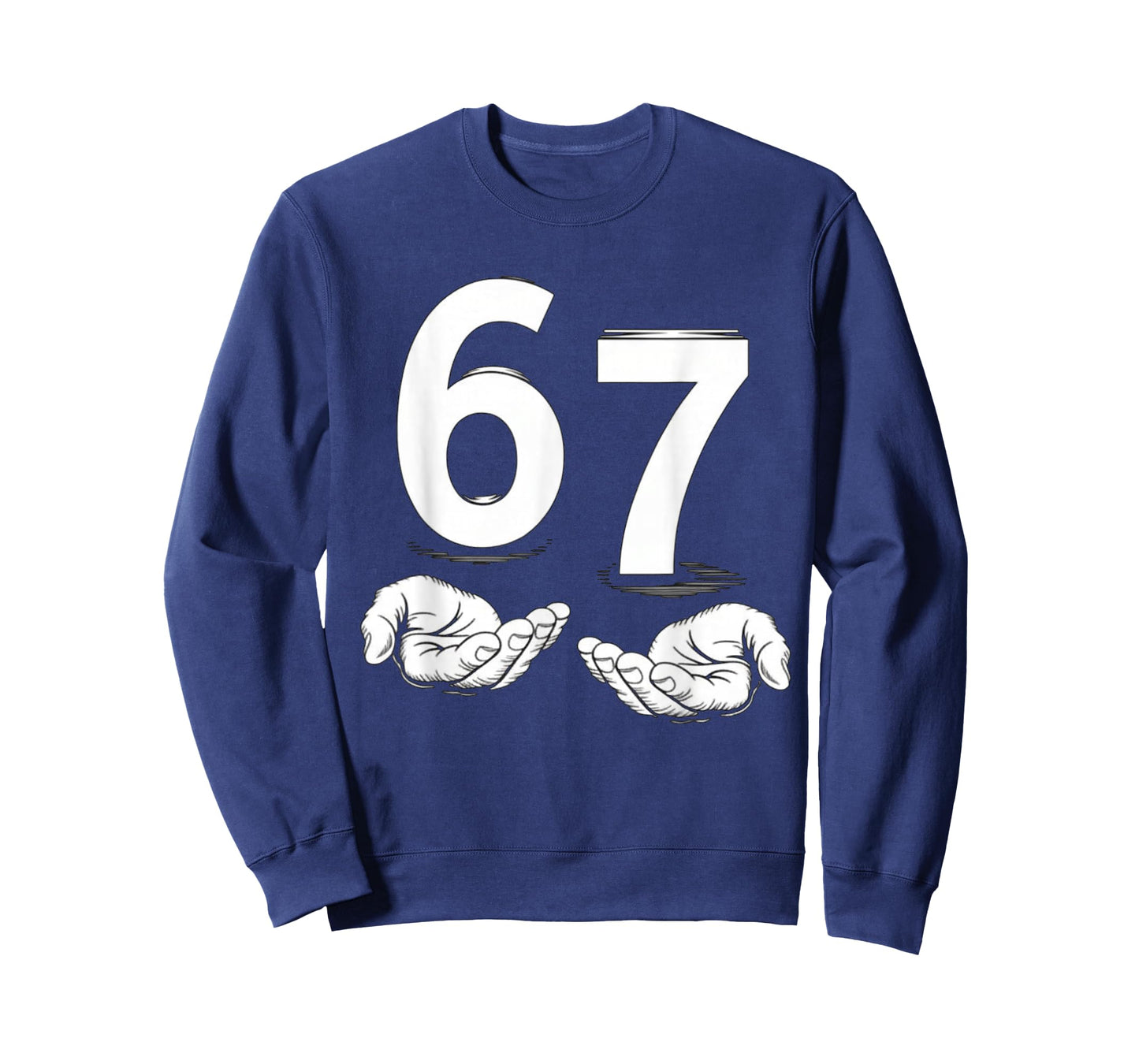 Funny 6/7 Meme Gen Alpha Slang Hands Gesture Tee Six Seven T-Shirt