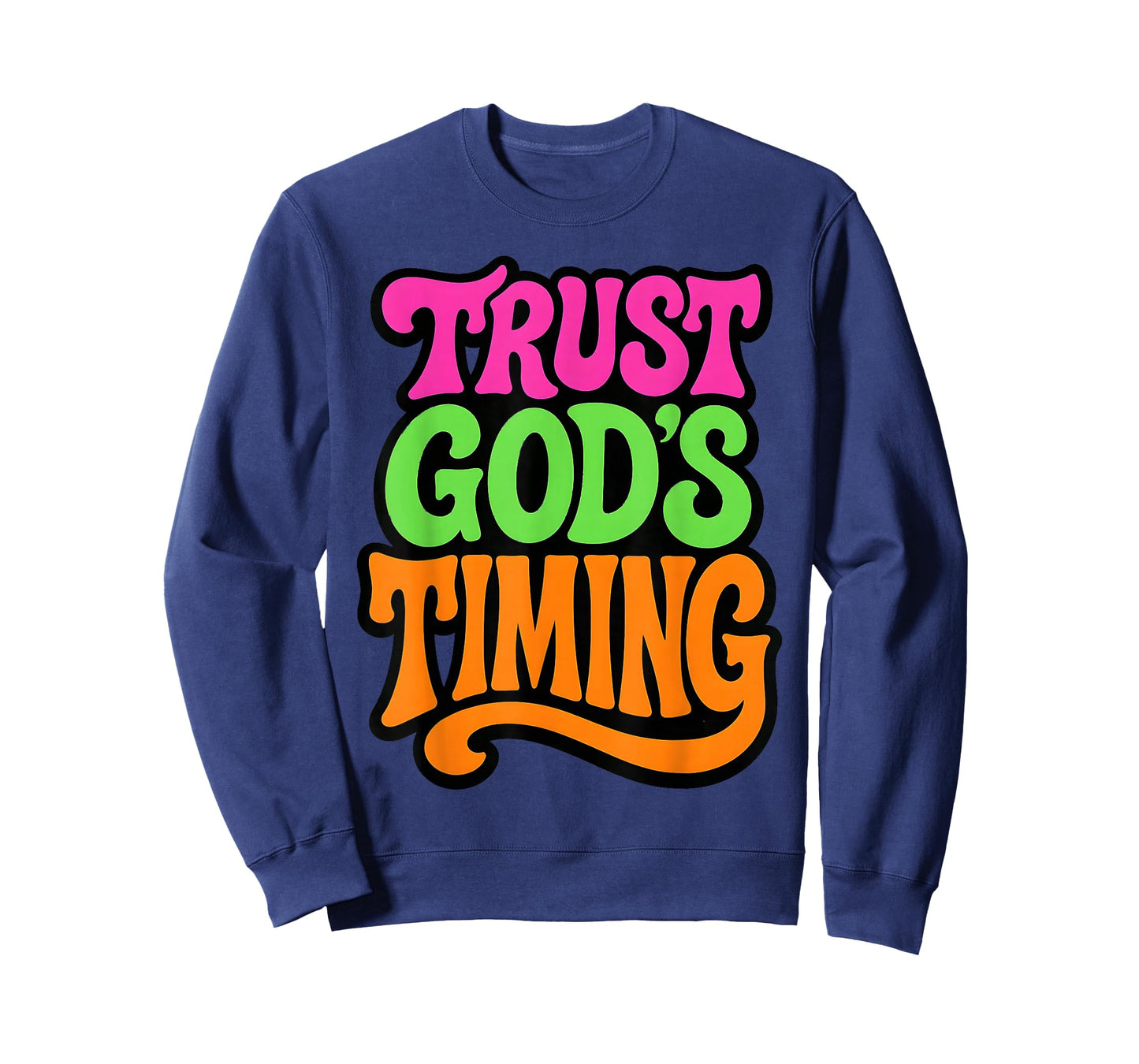 Trust God's Timing - Vintage Christian Faith Religious T-Shirt