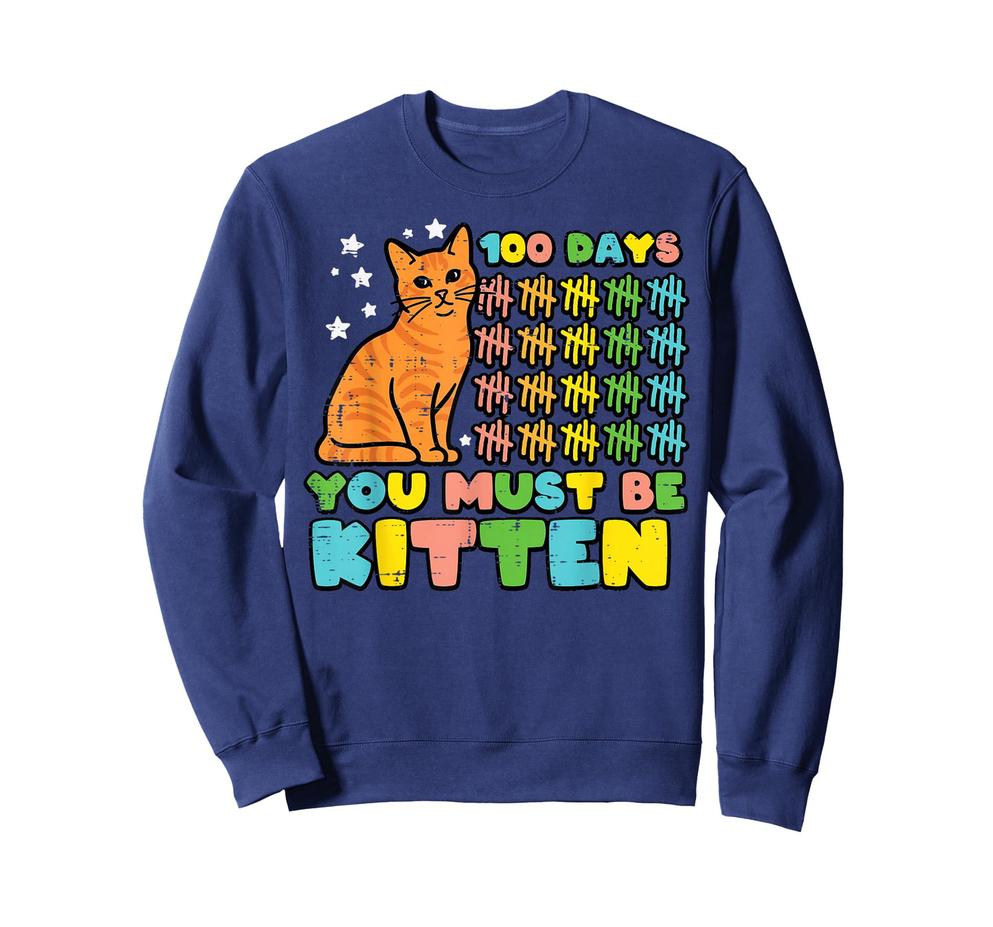 100th Day of School Cat 100 Days Kitten Women Girls Kids T-Shirt