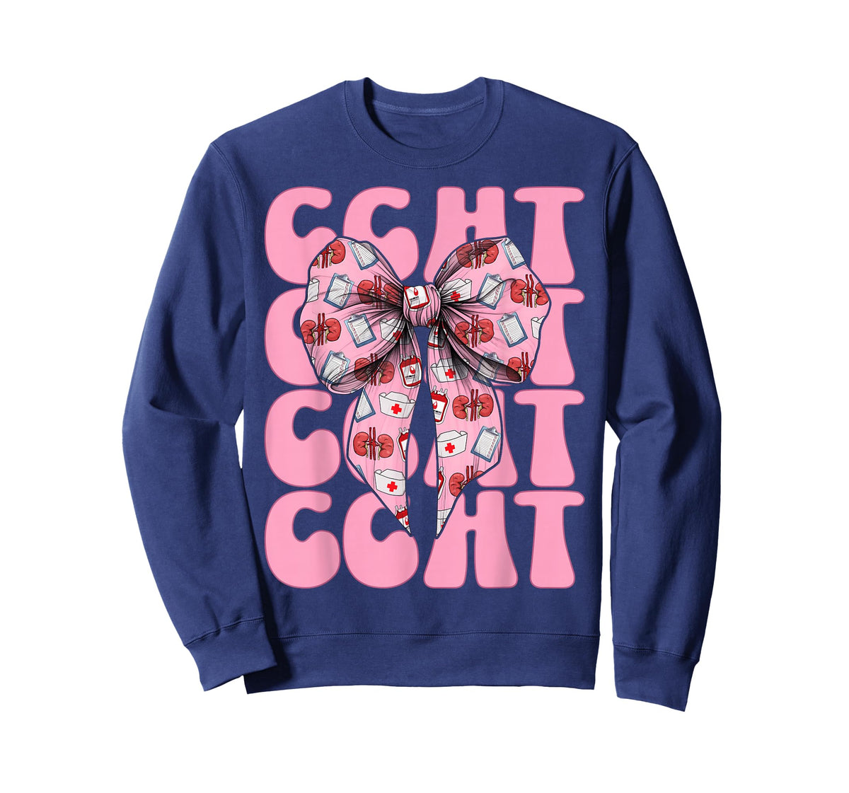 CCHT Dialysis Tech Dialysis Technician Girl Mom Coquette Bow T-Shirt