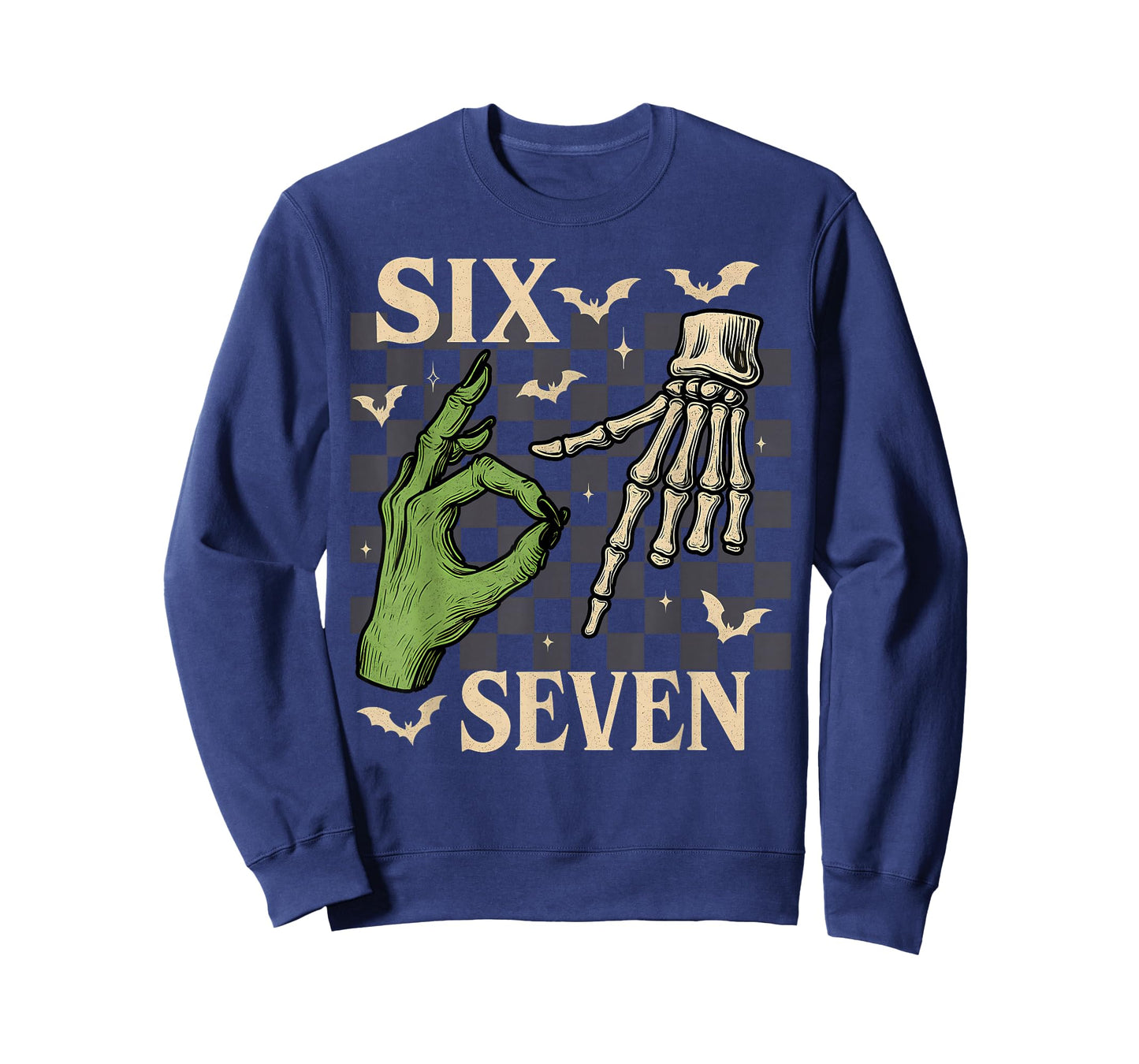 Funny Six Seven 6 7 Witch Skeleton Hands Halloween Outfit T-Shirt