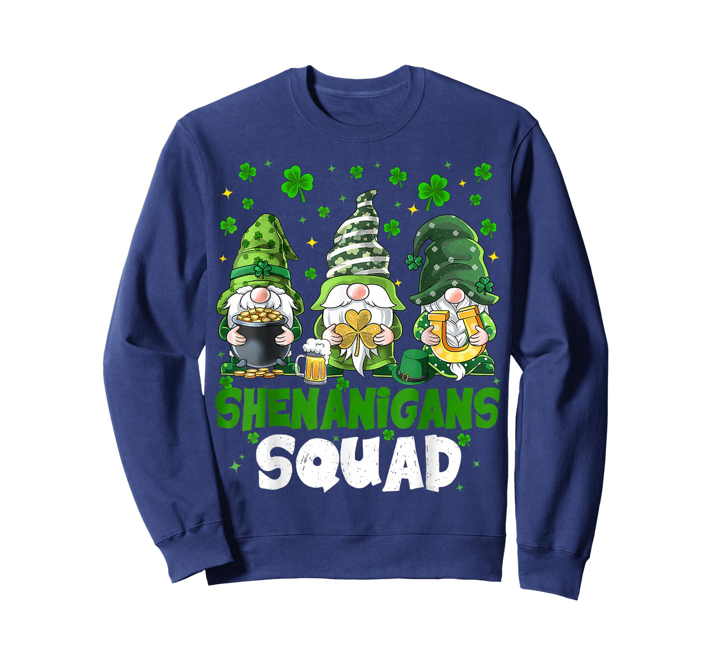 St Patricks Day Gnomes Shenanigans Squad Saint Pattys Women T-Shirt