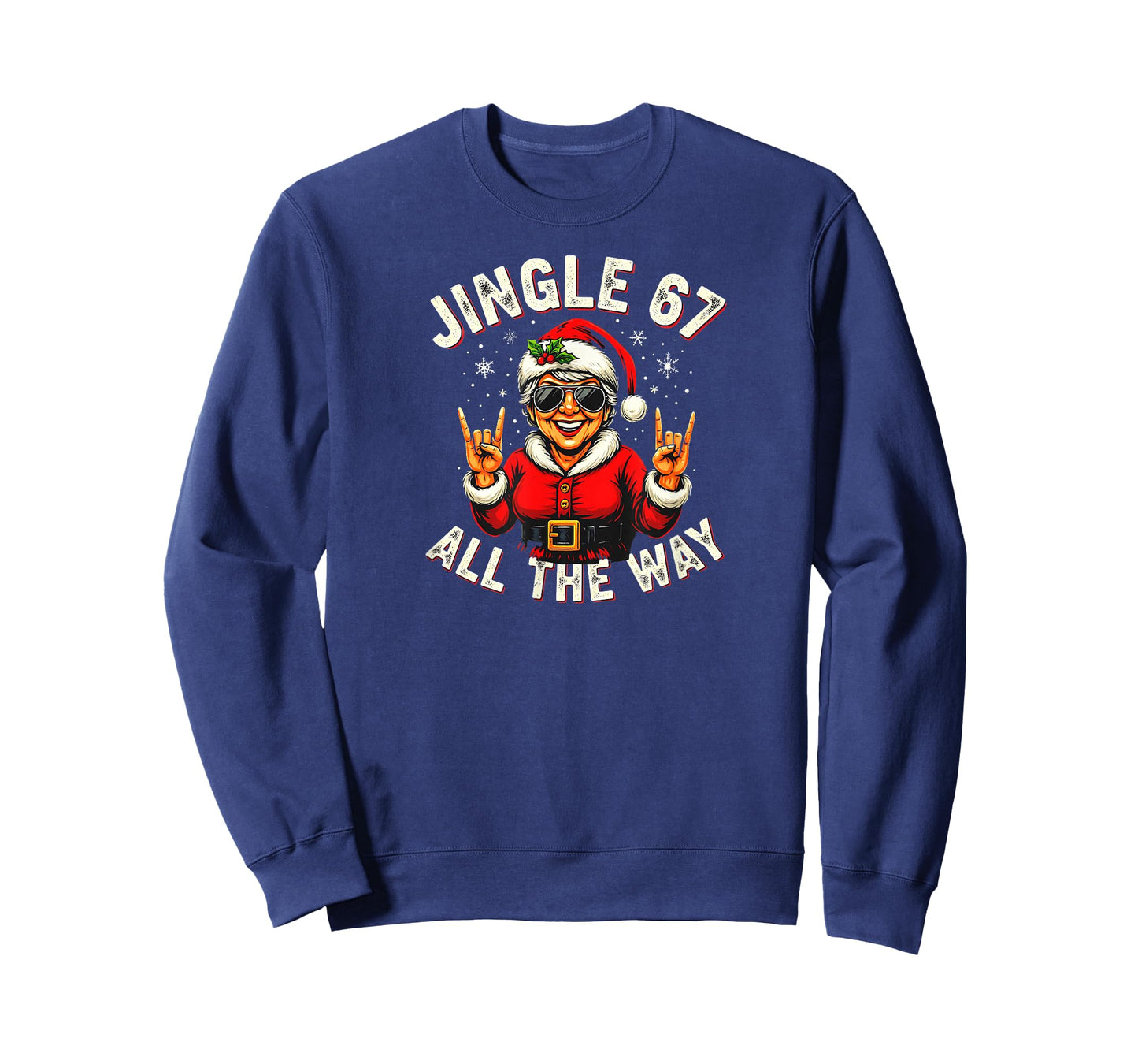 Funny Jingle 67 All The Way Santa Trendy Six Seven Meme T-Shirt