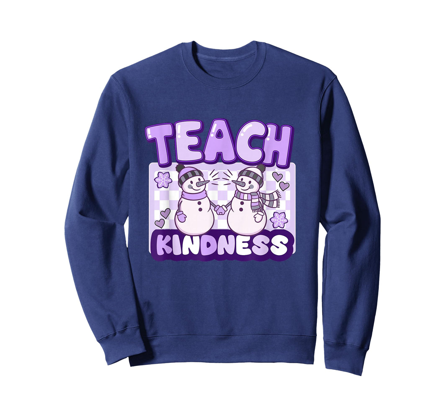 Snowman Teach Kindness Teacher T-Shirt