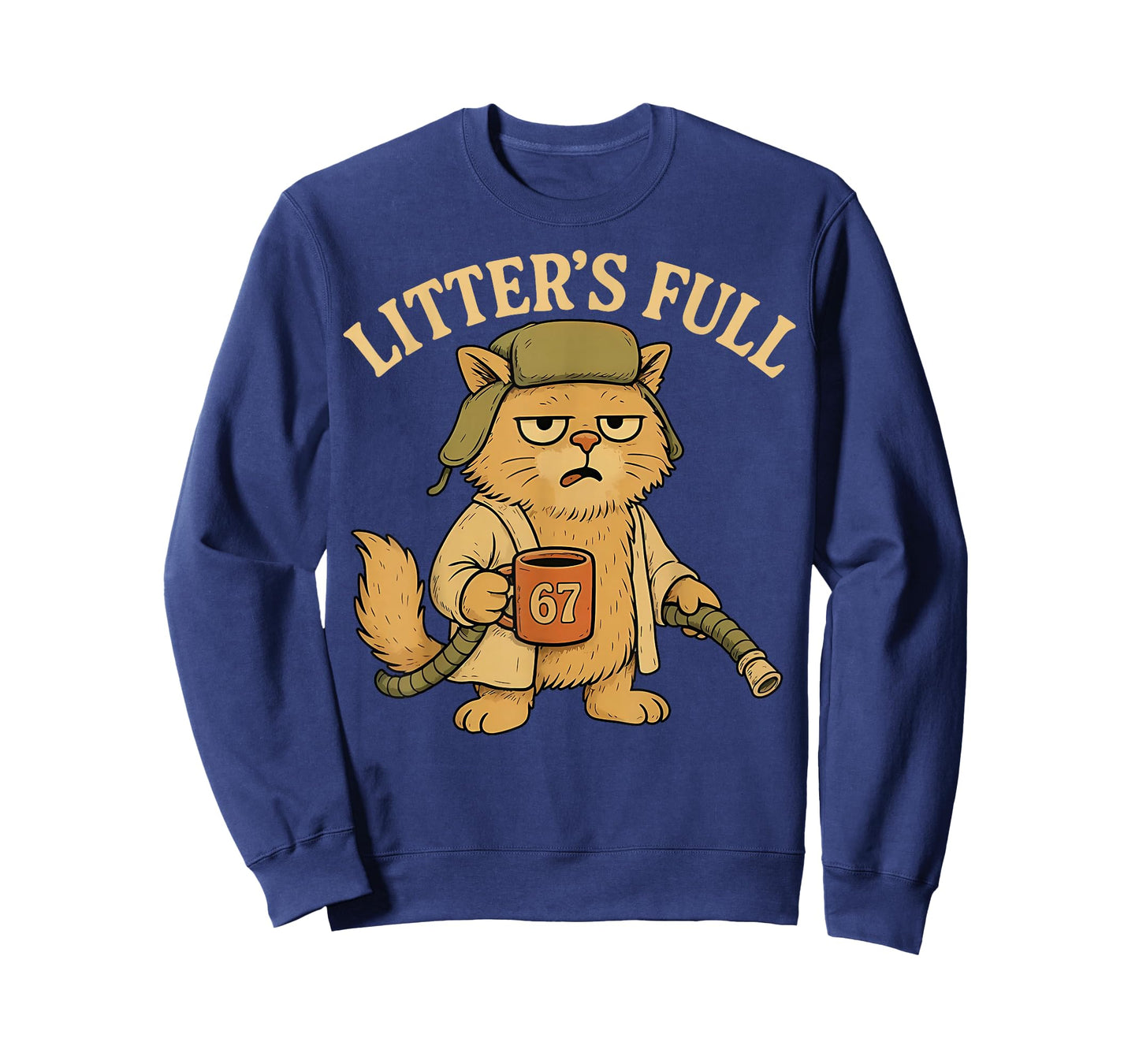 Litter’s Full Funny Cat Lovers Christmas Xmas T-Shirt