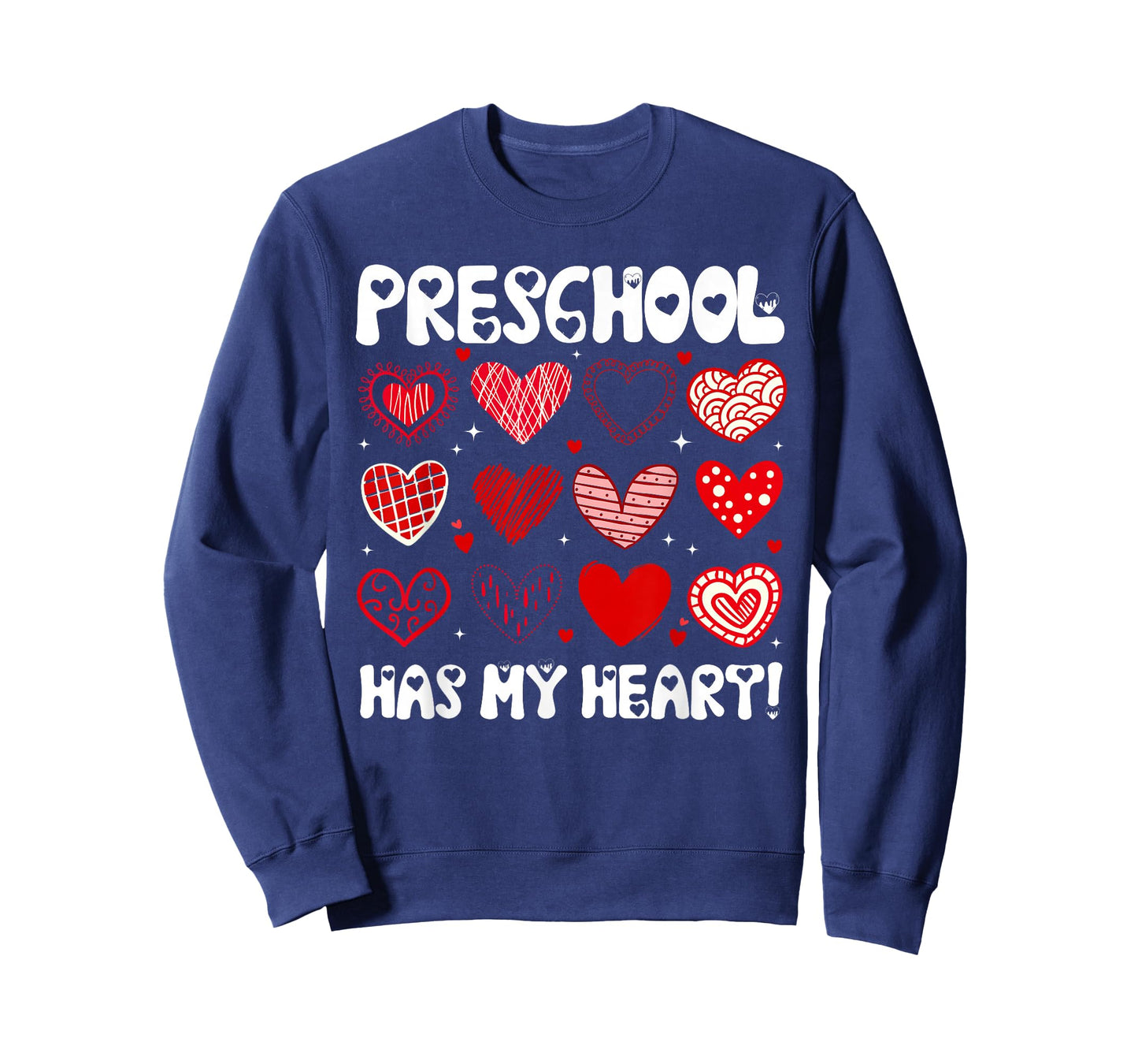 Funny Valentine Teacher Preschool Has My Heart Men Women T-Shirt