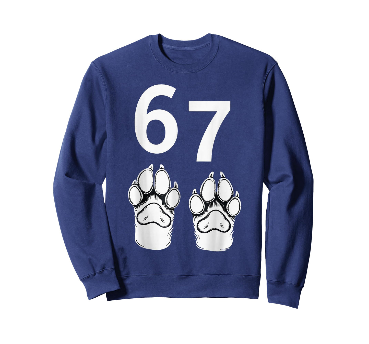67 Meme Six Seven Funny Dog Paw T-Shirt