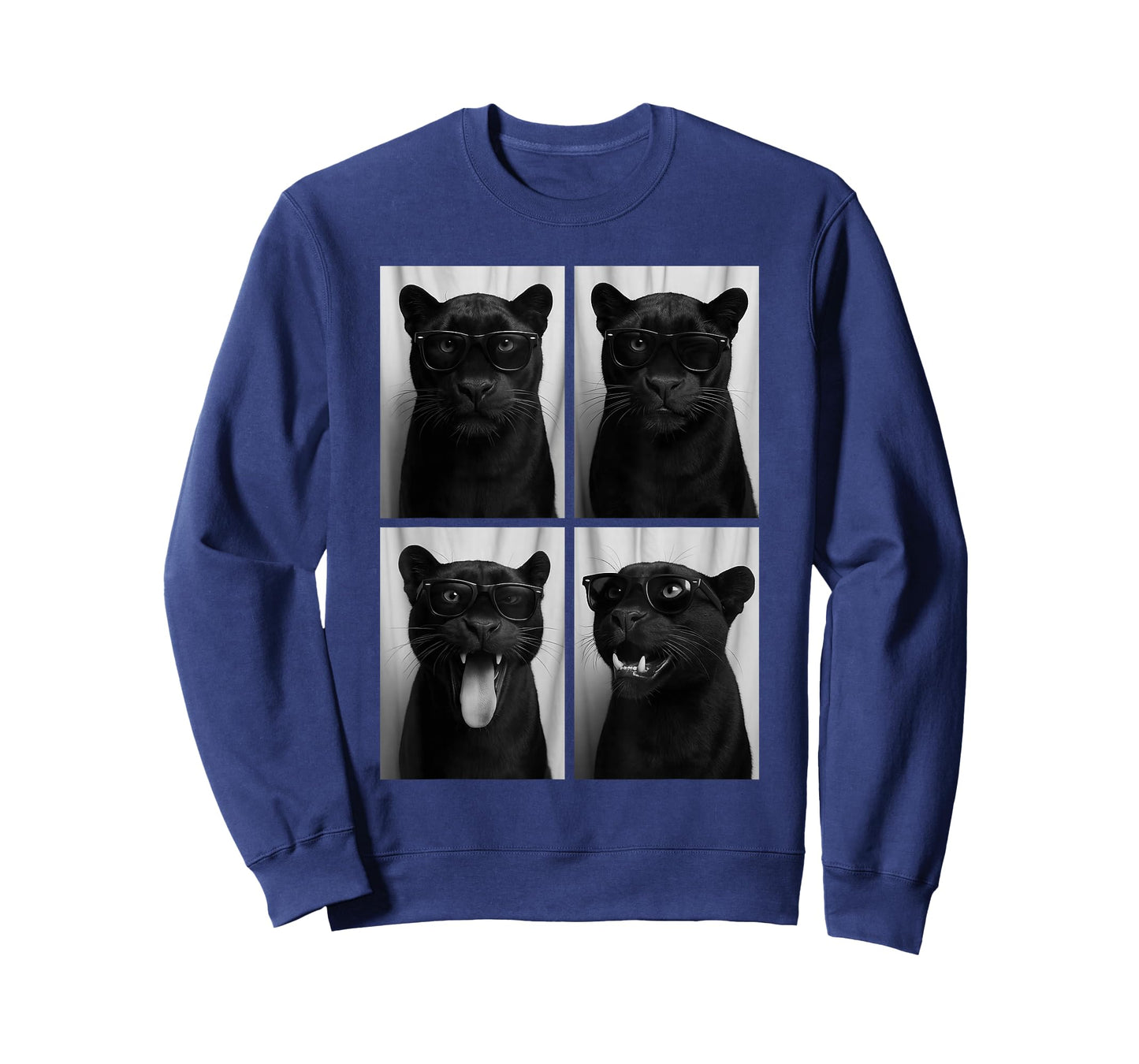 Cool Panthers Sunglasses Feline Jungle Animal Selfie Booth T-Shirt