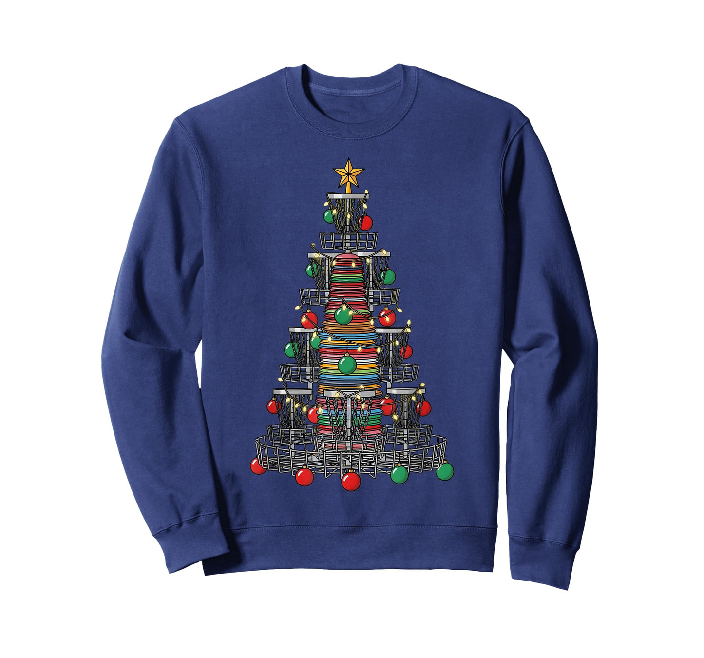 Disc Golf Christmas Tree Xmas Funny Golfer Graphic Men Women T-Shirt